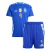 Camisa de Futebol Argentina Julian Alvarez #9 Equipamento Secundário Infantil Copa America 2024 Manga Curta (+ Calças curtas)